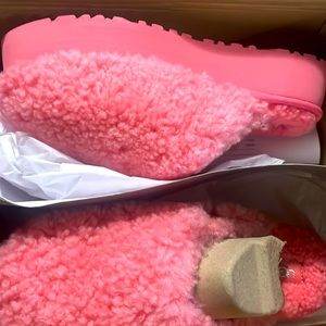 Brand new pink platforms uggs